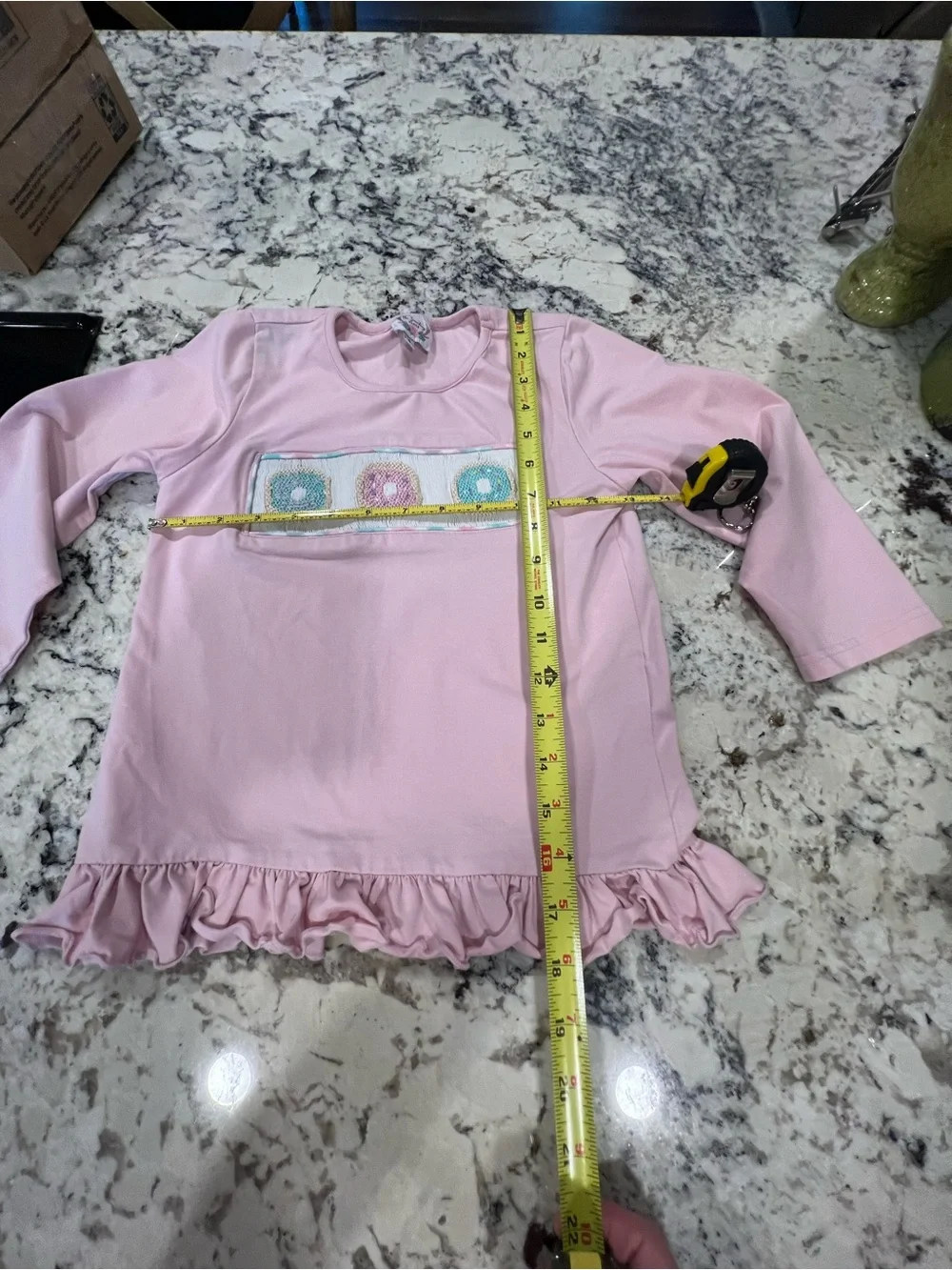 The smocking place long sleeve top w/ leggings